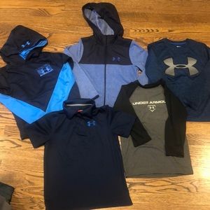 Lot of boys youth small underarmour clothes